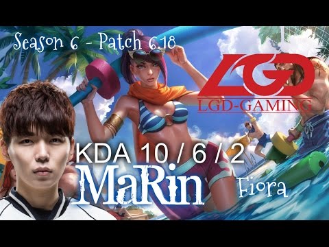 LGD MaRin FIORA vs OLAF Top - Patch 6.18 KR Ranked | League of Legends