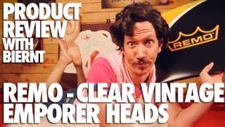 Video thumbnail for Product Review with Biernt - Remo Clear Vintage Emperor Drumheads by AdventureDrums