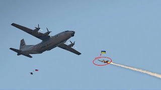 Russian C-130 pilot tried to escape the Ukrainian missile for his life but was unsuccessful.