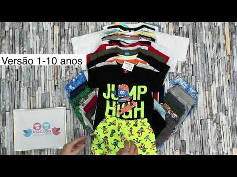 Marlan, Elian, Kyly e outras marcas conhecidas para REVENDER - Atacado - Lote/Kit 258 MENINO