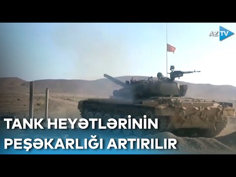 Azərbaycan Ordusunda tank heyətlərinin peşəkarlığı artırılır - GÖRÜNTÜLƏR