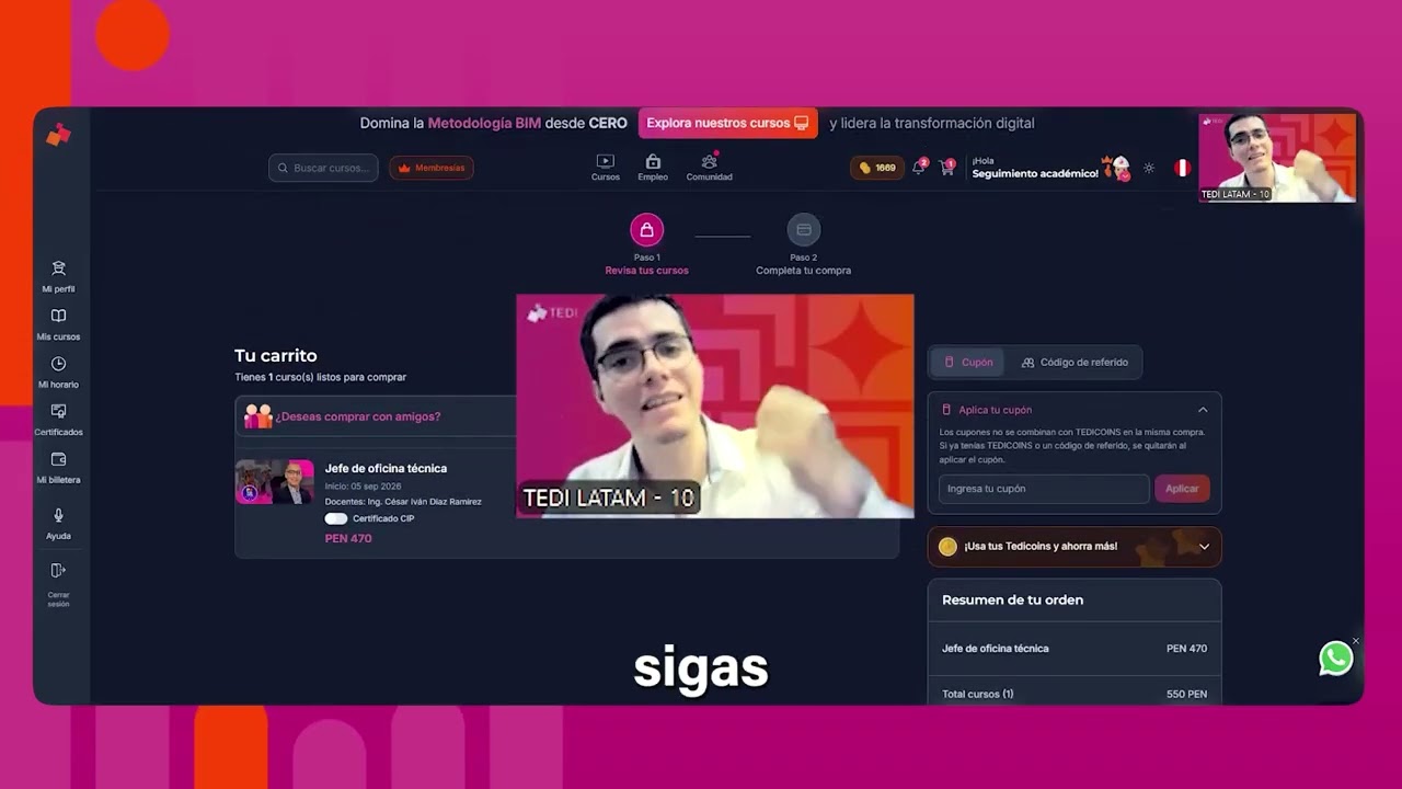 Tutorial: cómo usar tus TEDICOINS
