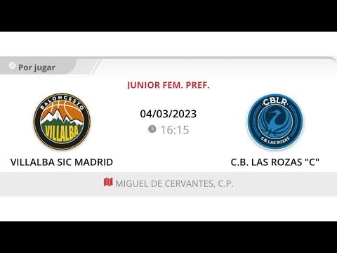 Junior fem B VILLALBA SIC MADRID - LAS ROZAS