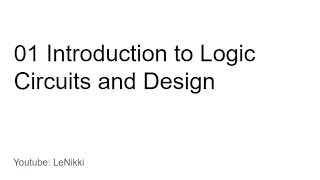 01Digital Logic Circuits And Design