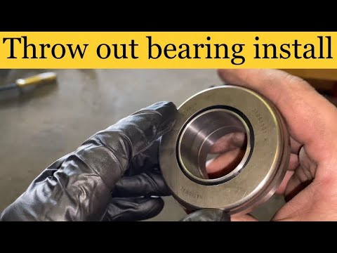 How to install a throw out bearing in a T5 transmission.