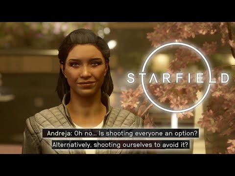 Andreja being the best companion in Starfield for 3 minutes