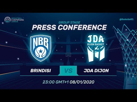 Happy Casa Brindisi v JDA Dijon - Press Conference - Basketball Champions League 2019-20
