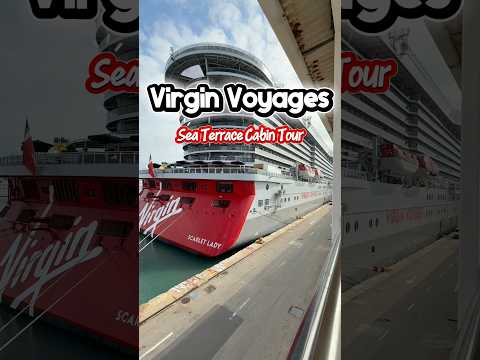 Thumbnail for Virgin Voyages Scarlet Lady Sea Terrace Cabin Tour #cruiseship #travel #virginvoyages #cruisetour