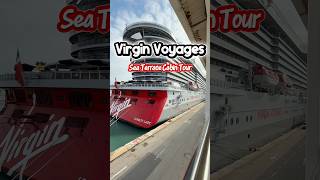 Virgin Voyages Scarlet Lady Sea Terrace Cabin Tour #cruiseship #travel #virginvoyages #cruisetour