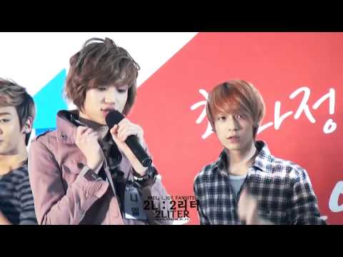 111010 teen top - nmpoy ( nieljoe focused ) @ choi hwajeong's power time