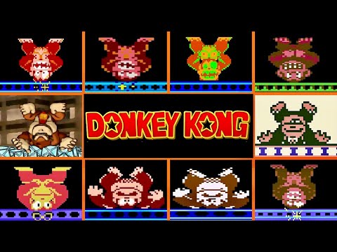 Evolution of Mario Defeating Donkey Kong in all Donkey Kong Ports - Official & Fan-Games