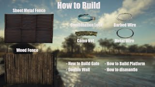 DAYZ: How to Build a Fence and Gate + (Combination Lock, Camo Net and Barbed Wire)