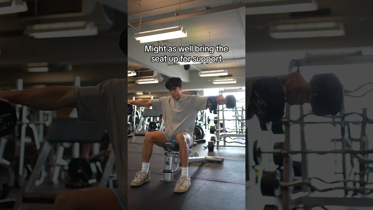 Might as well do THIS on seated lateral raise