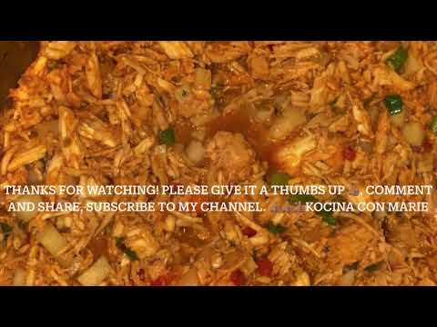 How to make original recipe of Chicken filling for Pastelillos. Marie’s way!