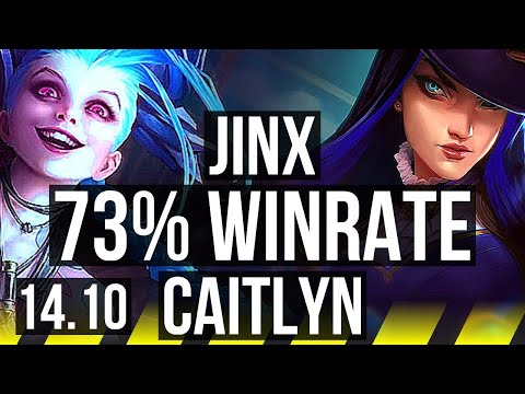 JINX & Rell vs CAITLYN & Lux (ADC) | 73% winrate, 11/3/9, Godlike | KR Challenger | 14.10