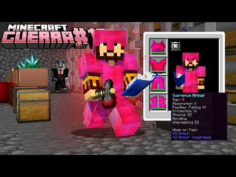 a ARMADURA SUPREMA e BASE INIMIGA no MINECRAFT GUERRA