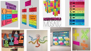 Mathematics soft board decoration ideas || Maths classroom display board ideas ||💡