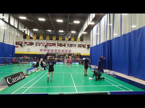 U17 XD Final Ares Zhou n Emma Meng Vs Matthew Yu n Chloe Lam