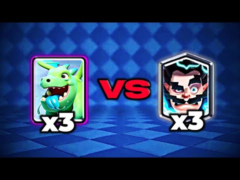 Baby Dragon VS Electro Wizard in Clash Royale