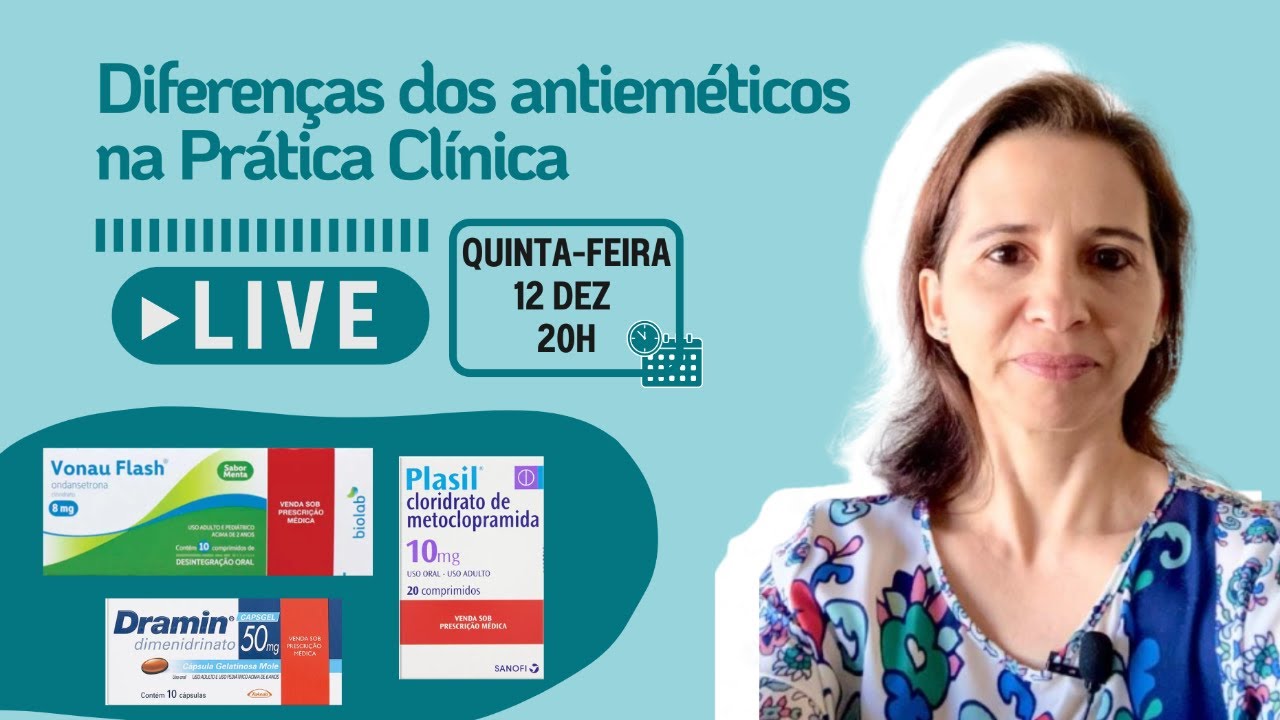 LIVE ▶️ Diferenças dos antieméticos na Prática Clínica