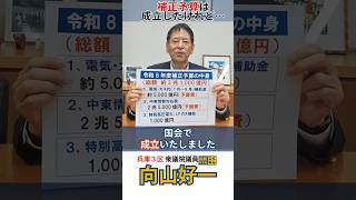 補正予算は成立したけれど… 　#国民民主党　＃兵庫3区