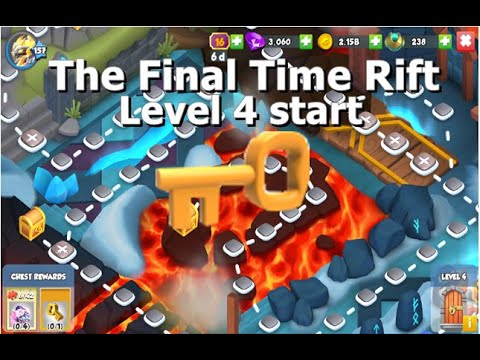 Level 4 start-Dragon Mania legends | The Final Time Rift Part one | DML
