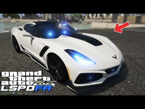GTA 5  - UNMARKED CORVETTE ZR1 - BAD COP - LSPDFR 0.4.4