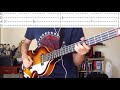 I Want To Hold Your Hand (Tutorial BASS) The Beatles // ORIGINAL BASS TABS McCartney