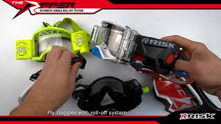 Risk Racing RIPPER MX Goggle Roll-Off System - Multiple Goggle Fitment