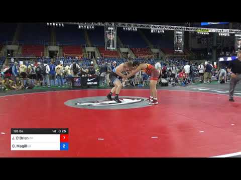 2018 USMC-USAW Cadet & Junior FS Nationals/Cadet 195 Round Of 64 - Jesus O'Brien (WY) Vs. Owen Mag