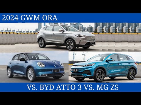 EVs under $50,000 of the 2024 GWM Ora 3 Vs. BYD Atto 3 Vs. MG ZS Spec Comparison