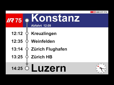 SBB Ansagen, IR75 (Konstanz-Luzern) | RABe 511 IR-Dosto | Isabelle und Pamela