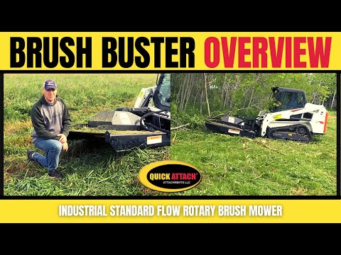 Quick Attach® Brush Buster™ Industrial Standard Flow Brush Mower for Skid Steers