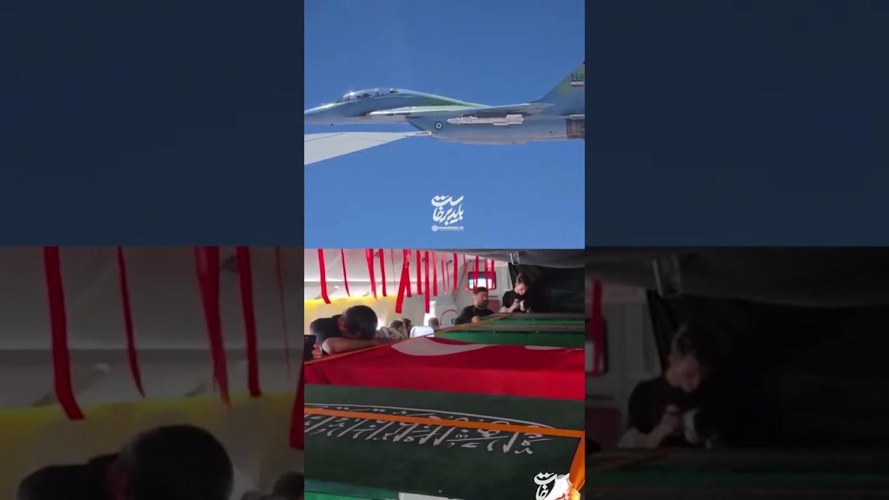 Video | Khamenei's coffin escorted by fighter jet on flight to Iran from Iraq