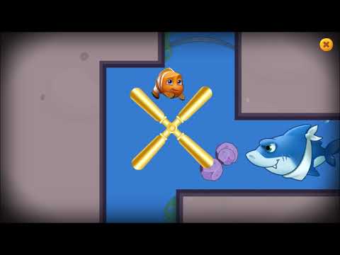 FISHDOM MINI GAME HELP THE FISH GET AWAY FROM SHARK THROUGH THE WHEELS AT LEVEL 8380