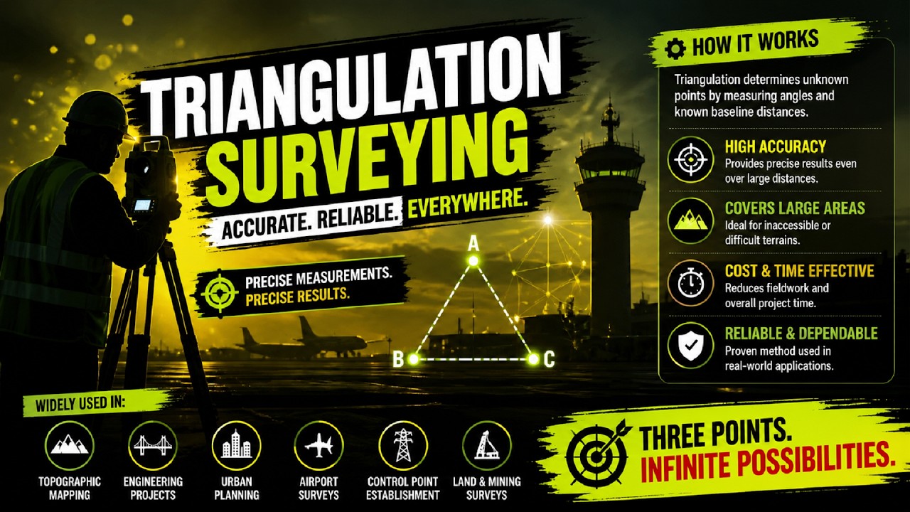 What is Triangulation Surveying? // What are the objectives of triangulation surveying? //