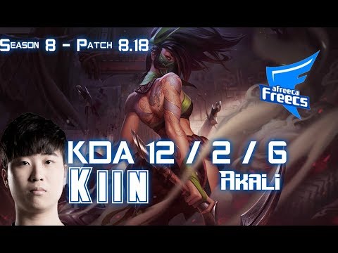 AFs Kiin AKALI vs RYZE Top - Patch 8.18 KR Ranked