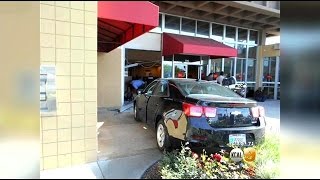 Woman Recounts Moments Before Car Plowed Through Rialto Bank