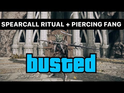 SPEARCALL RITUAL COMBOS WITH PIERCING FANG! Try out this strategy - Elden Ring PvP #eldenring