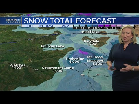 5 p.m. Tuesday evening forecast KOIN 6 News Jan. 15, 2019