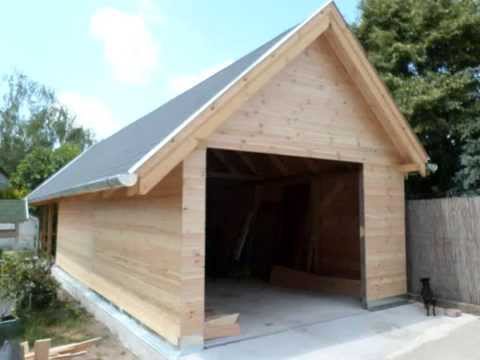 garázs építése, kocsi beálló építése, garázs fából 70-285-93-93