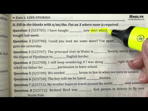 Unidade 1- HISTÓRIAS DE VIDA (Mạo từ)