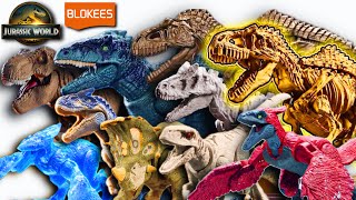 SECRET GOLDEN GIGANOTOSAURUS?! | Jurassic World Blokees Wave 4