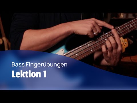 Learning bass - finger exercises for beginners (Lesson 1)