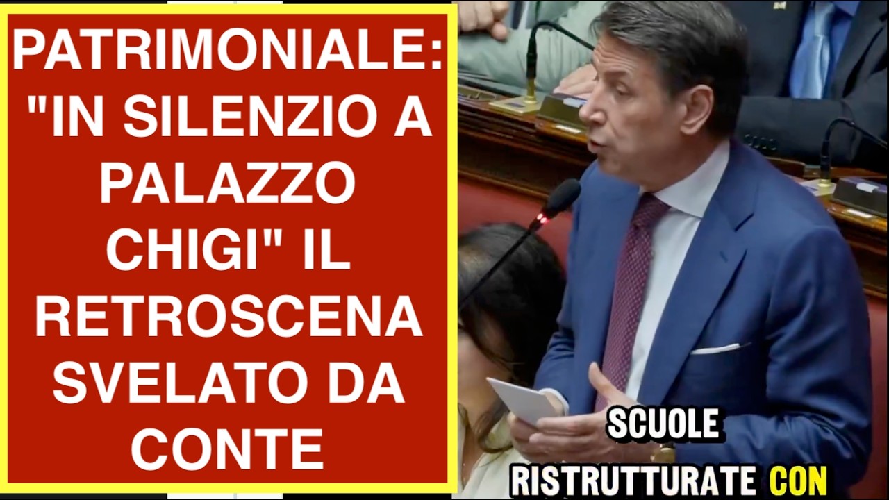 PATRIMONIALE: "IN SILENZIO A PALAZZO CHIGI" IL RETROSCENA SVELATO DA CONTE