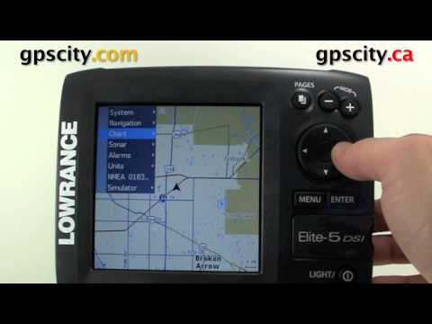 Lowrance Elite 5 DSI Video Manual- Adjust the Track, Waypoint, and Route view