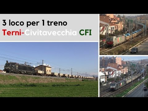 Tre diverse locomotive per il Terni-Civitavecchia di CFI