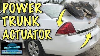 How to remove a trunk lock actuator mechanism 2003 to 2013 Impala & other vehicles Power (EP 128)