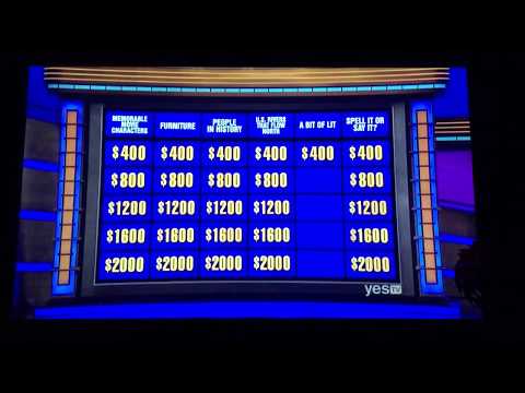 Double Jeopardy, James Holzhauer’s ‘giant killer’ Day 4 - 2nd Daily Double found (6/6/19)