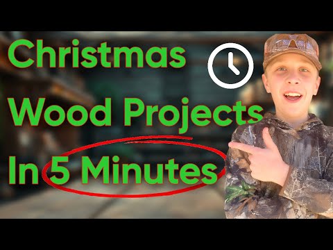 CHRISTMAS WOODWORKING PROJECTS IN 5 MINUTES - Make money Woodworking